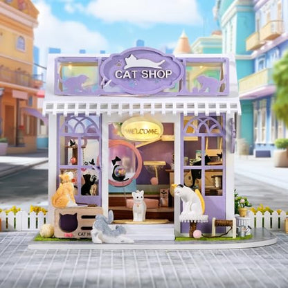 DIY Miniature Dollhouse Kit with Furniture Plus Dust Proof & Music Movement
