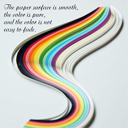 Paper Quilling Strips with 26 Colors 2080 Strips Quilling Tools and Supplies (2080 Count)