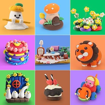 Air Dry Clay 78 Colors Foam Modeling Clay for School Projects (78 Count)
