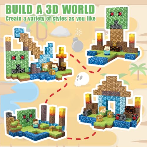 Magnetic Blocks for Kids 3+ (160 Count)