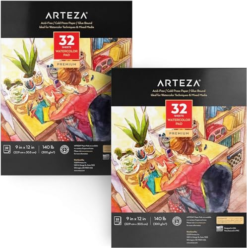 Watercolor Paper Pads (2 Count)