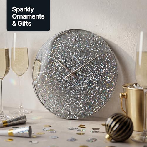 Craft Glitter Shaker Gun Metal Grey Holographic 130g Extra Chunky (3.8 Ounce)