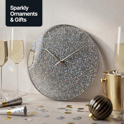 Craft Glitter Shaker Gun Metal Grey Holographic 130g Extra Chunky (3.8 Ounce)
