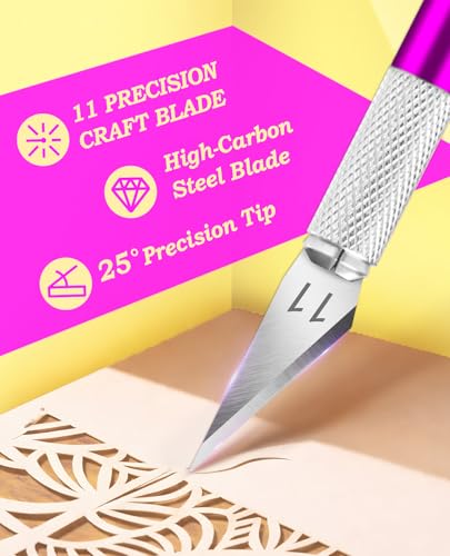 Craft Hobby Knife Set with 10 Extra #11 Blades (11 Count)