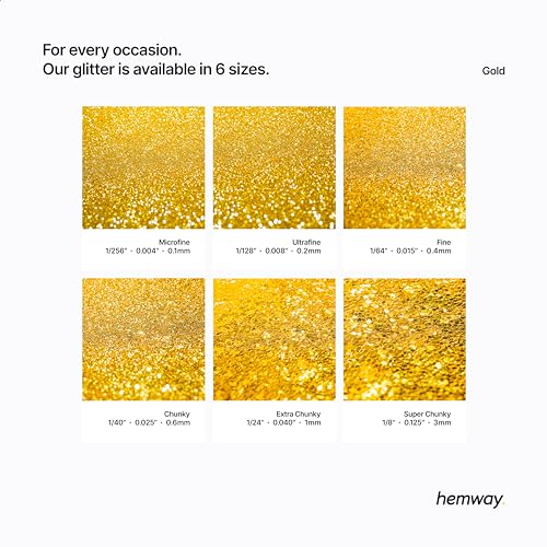 Resin Glitter Gold 100g Super Chunky Polyurethane & Epoxy Glitter (3.5 Ounce)