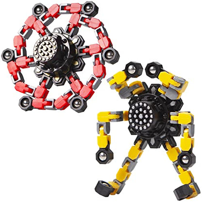 Stocking Stuffers Gifts for Grandkids Transformable Fidget Spinners for Kids and Adults Stress Relief Sensory Fidget Toys for Boys Age 8