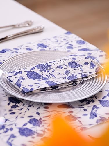Blue & White Paper Napkins 3 (20 Count)