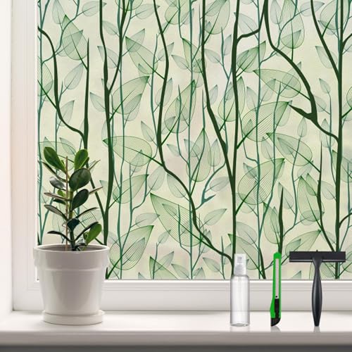 Window Film Privacy Decorative Window Clings 23.6'' x 118.1''