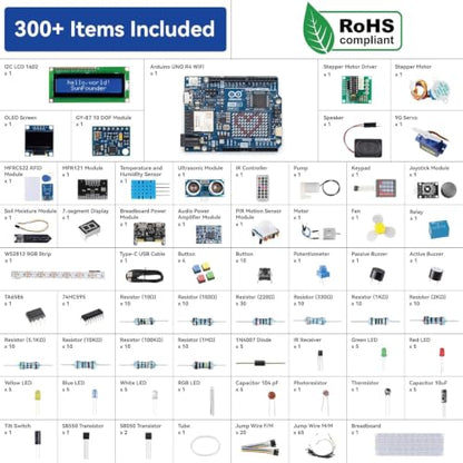 Elite Explorer Kit with Original Arduino Uno R4 WiFi