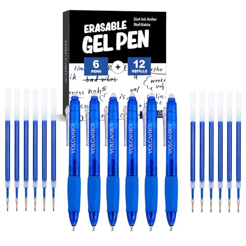 Retractable Erasable Gel Pens (18 Count)