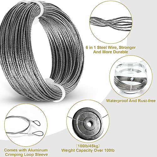 88Pcs Heavy Duty Picture Hanging Wire Kit (87 Count)