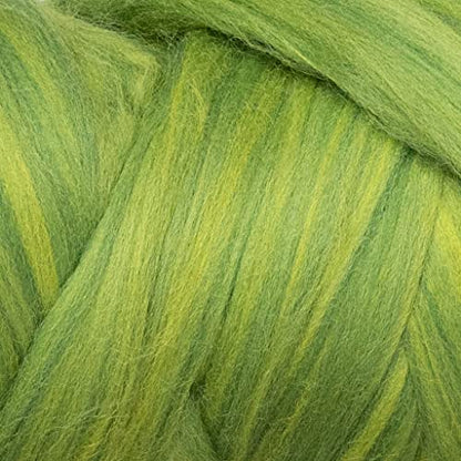 Multi Colored Natural Wool roving