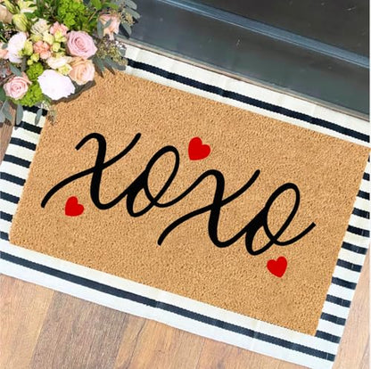 Valentine's Day Stencils for Doormats 27.5" Love Heart Door Mat Stencil (12 Count)