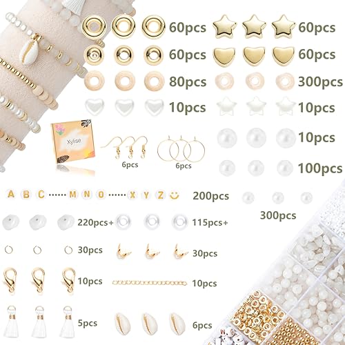 Jewelry Making Supplies Kit Natural Stone Beads for Irregular Natural Stone with for DIY Craft Bracelet Necklace Earrings for Adults