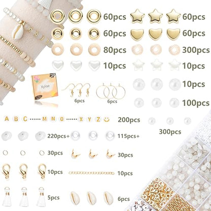 Jewelry Making Supplies Kit Natural Stone Beads for Irregular Natural Stone with for DIY Craft Bracelet Necklace Earrings for Adults