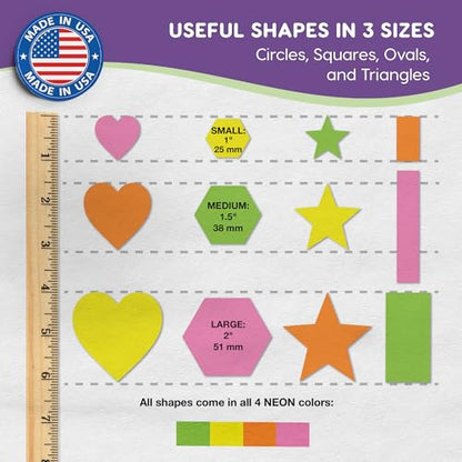 Heart Star Hexagon Rectangle Cutouts (696 Count)