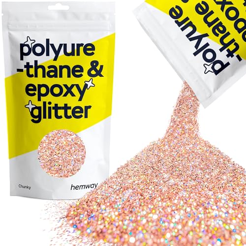 Resin Glitter Rose Gold Holographic 100g Chunky (3.5274 Ounce)