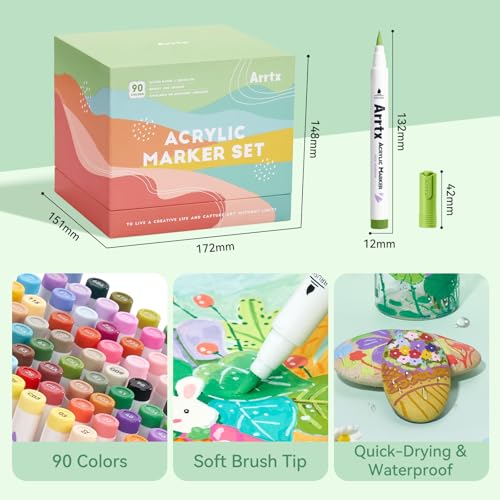 90 Colors Paint Markers Pens