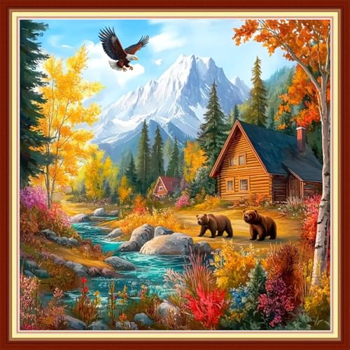 Cross Stitch Kits for Beginners Stamped Cross