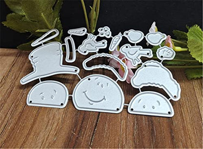 Metal Cutting Dies DIY Merry Christams Embossing Stencil Template Scrapbooking Card Making Mold Photo Album Arts Crafts Tools
