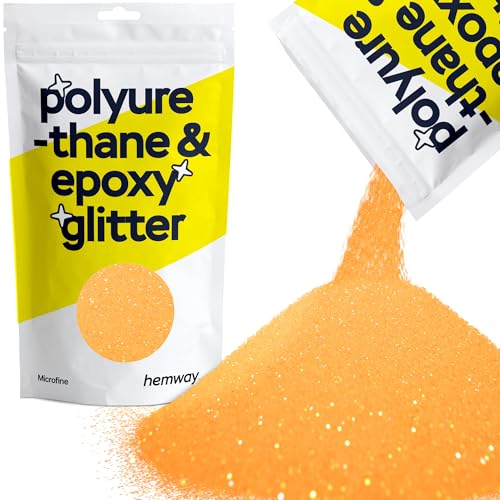 Resin Glitter Fluorescent Orange 100g Microfine (3.5274 Ounce)
