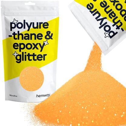 Resin Glitter Fluorescent Orange 100g Microfine (3.5274 Ounce)