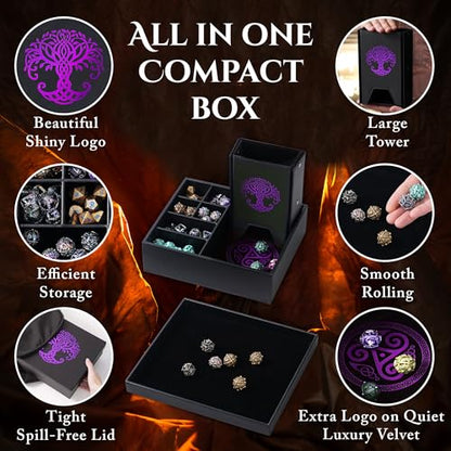 All-in-One Game Roamer - Dice Tray & Tower for DND and RPG