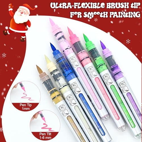 12 Colors Acrylic Paint Markers Set (12 Count)