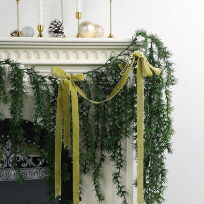 Light Olive Velvet Ribbon