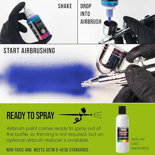 Opaque Chartruesse Acrylic Airbrush Paint