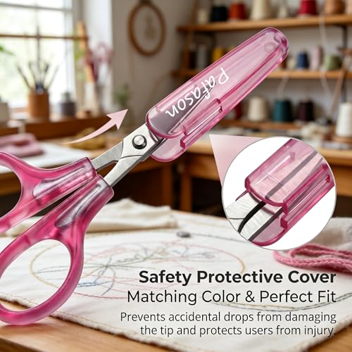 Small Travel Sewing Craft Scissors Set Straight Precision Fine Tip (4 Count)