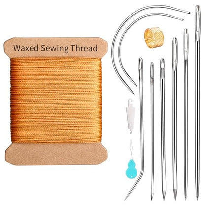 Waxed Thread 32 Yard 0.55mm Round Heavy Duty Leather Thread