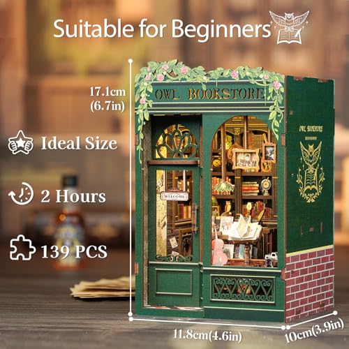 Owl Bookstore Book Nook Kit