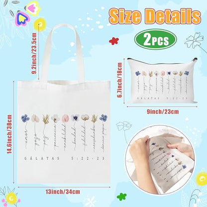Spanish Floral Canvas Bags