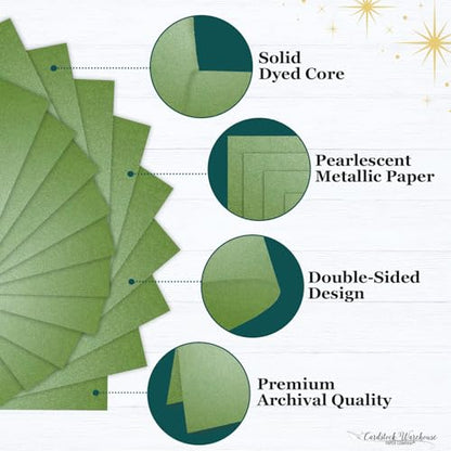 Cardstock Warehouse Stardream Fairway Green Cardstock Paper (25 Count)