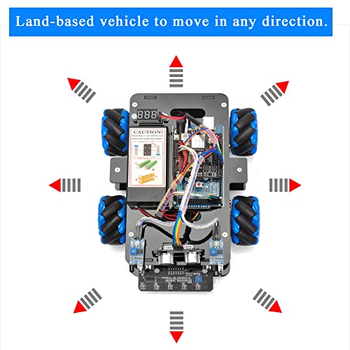 Omni Directional Mecanum Wheel Robot Car for Arduino STEM Coding Learning