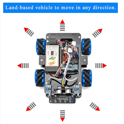 Omni Directional Mecanum Wheel Robot Car for Arduino STEM Coding Learning