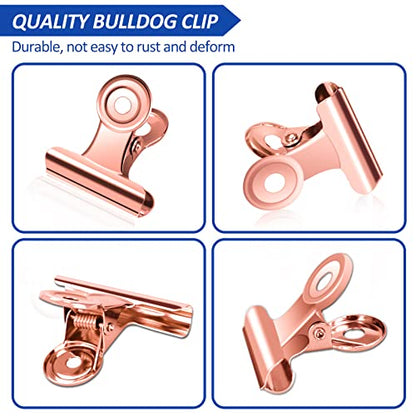 30 Pack Bulldog Clips 0.87 Inch Small Hinge Paper Clips (30 Count)