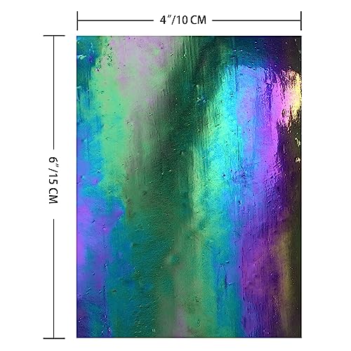 12 Sheets Iridescent Stained Glass Sheet