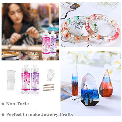 Epoxy Resin Crystal Clear Kit for Art (16 Fl Oz)