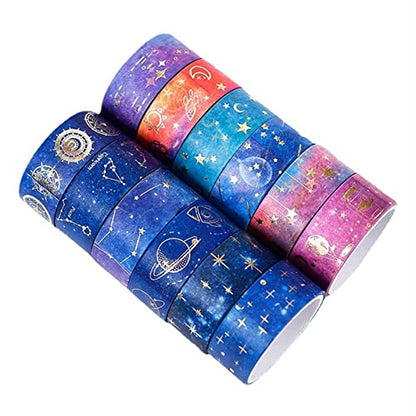 12 Rolls Galaxy Washi Tape Set (78.72 Foot)
