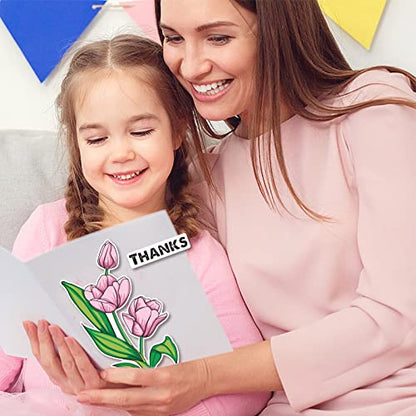 Realistic Tulips Stamps and Dies and Layering Coloring Stencil Set