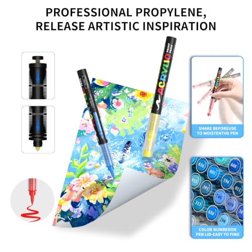 360 Colors Acrylic Paint Markers (360 Count)