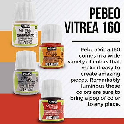 Pebeo Vitrea 160 Faux Stained Glass Paint Kit (12 Fl Oz)