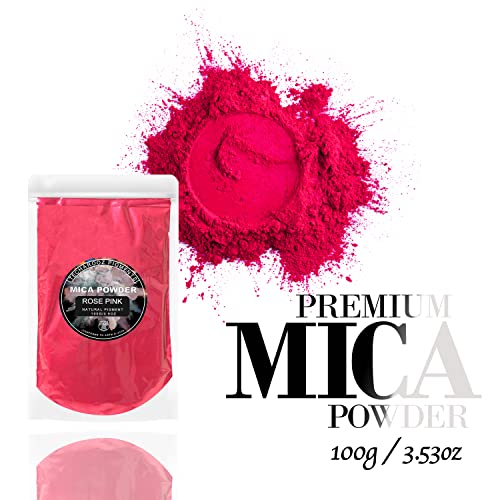Rose Pink Mica Powder for Epoxy Resin 100g