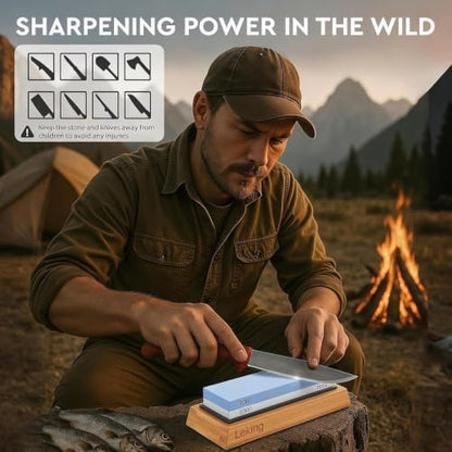 Knife Sharpening Stone Set (8 Count)