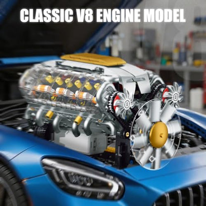 V8 Engine Model Kit that Runs