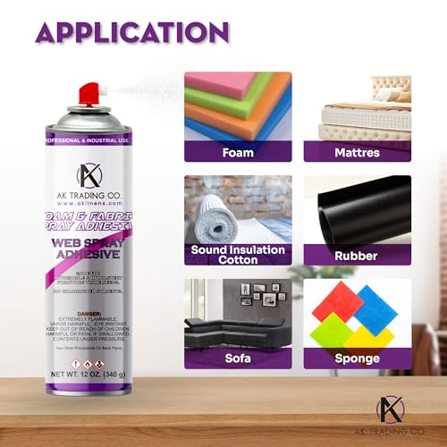 Professional Quality General Multipurpose Spray Adhesive (12 Ounce)