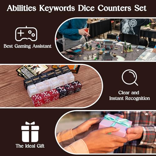 48 Piece Abikities Keyword MTG Dice Counters (48 Count)