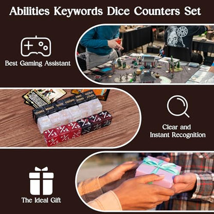 48 Piece Abikities Keyword MTG Dice Counters (48 Count)